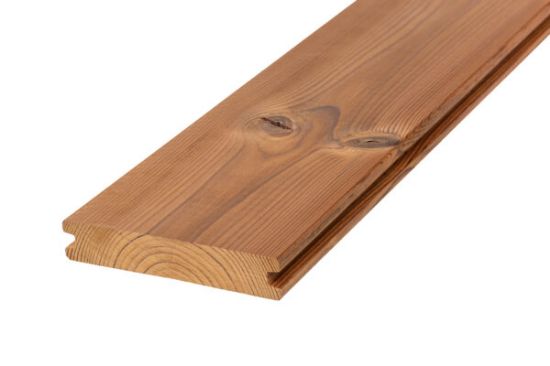 Picture of Thermory Thermo Pine Decking 26x140mm (Edge Grooved)